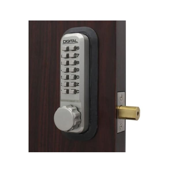 Mechanical Keyless Combination Deadbolt Lock Double Combination Key Override Satin Nickel